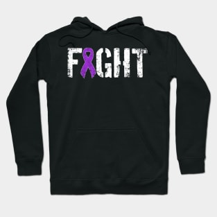 Fight Pancreatic Cancer Military Style Awareness Ribbon Hoodie